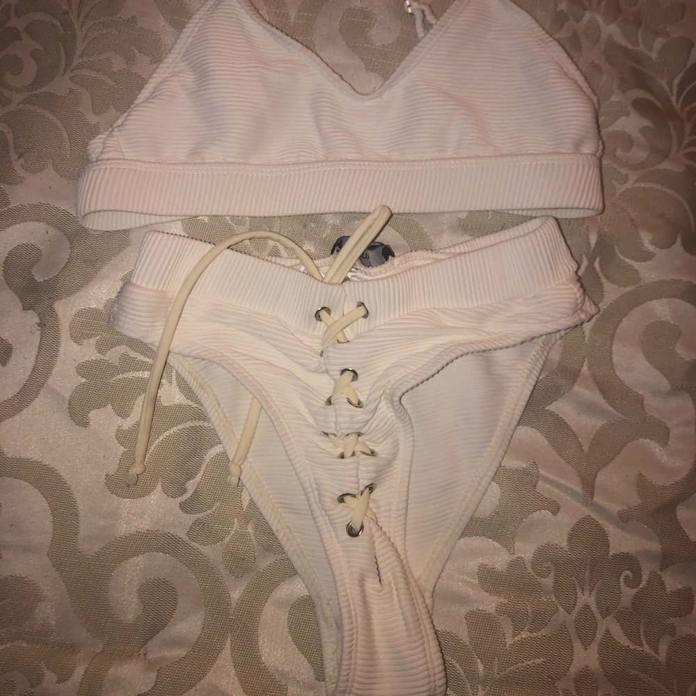 White swimsuit